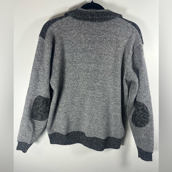 Yeokou Men’s full zip-up Cardigan Sweater Fleece Lining Cashmere Wool sz Large - Picture 2 of 9